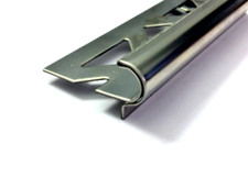 Stufenprofil 1m Florentiner Edelstahl Treppenprofil V2A Fliesenprofil 9mm-13,5mm