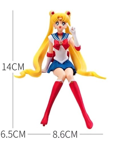 SAILOR MOON ACTION FIGURE 14CM STATUA DA COLLEZIONE ANIME MANGA COLLECTION - Foto 4 di 4