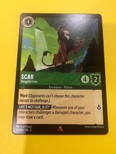 Disney Lorcana Shimmering Skies - 93/204 -Scar Vengeful Lion - Rare Non Foil