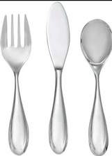 Nambe Kibo Toddler Flatware Knife Fork Spoon Sean O  Hara MT0762 NWT In Box