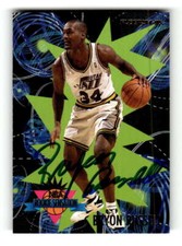 1994-95 Fleer Rookie Sensations 23 Byron Russell signed auto autograph 