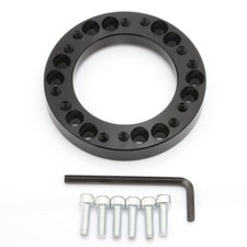 For Momo To Hub Black Aluminum Steering Wheel Hub Adapter Spacer Kit 12mm