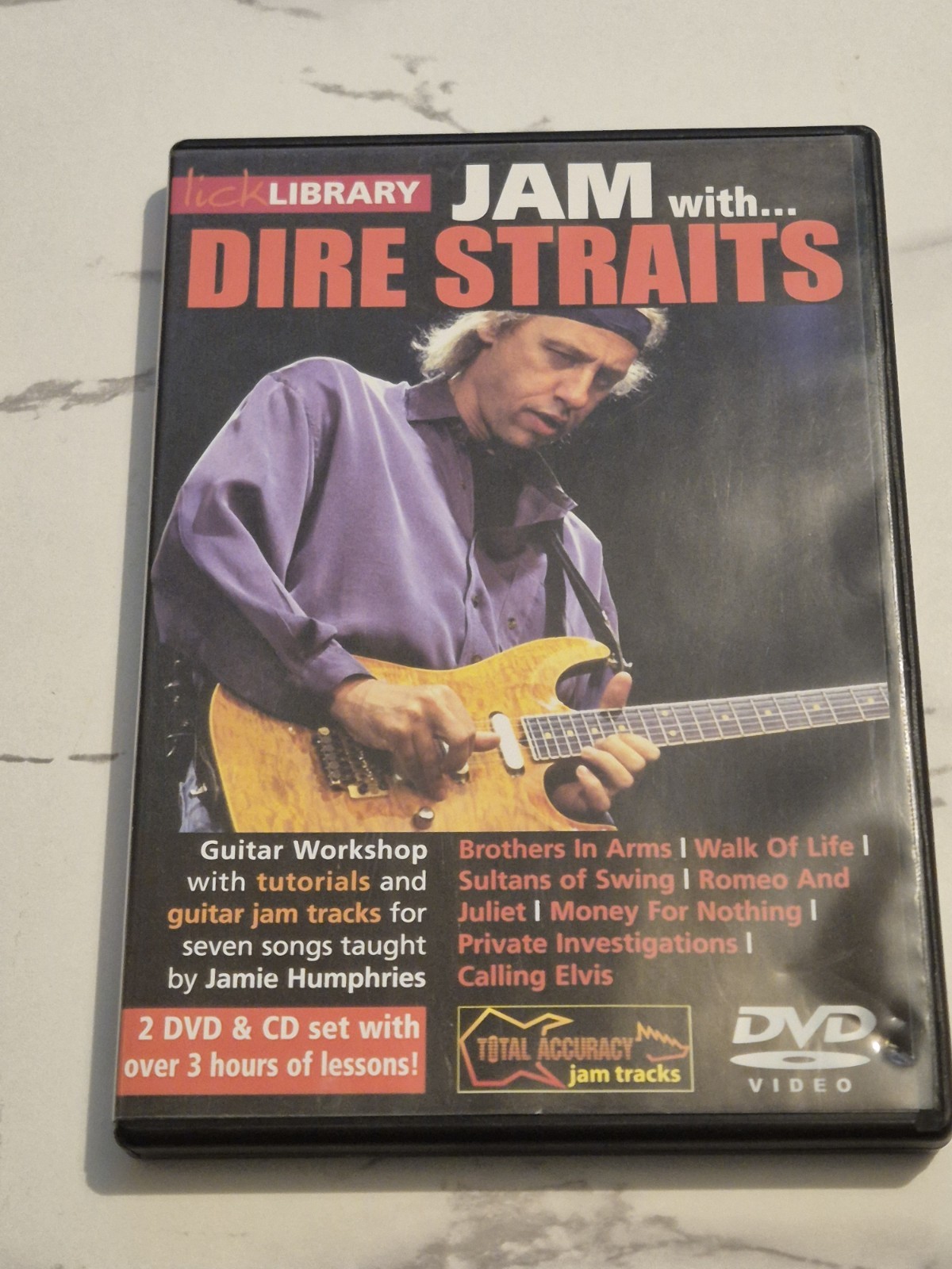 Lick Library Jam With Dire Straits Mark Knopfler DVD 3 Disc Guitar