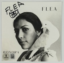 FLEA RED HOT CHILI PEPPERS HONORA SIGNED ALBUM PHOTO CARD & CD BAS BECKETT COA