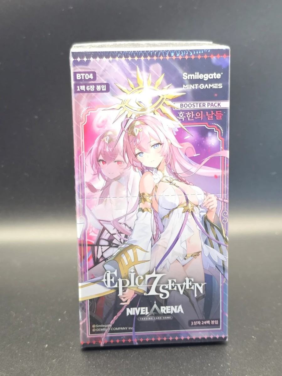 Epic Seven Nivel Arena BT04 Frost Days Booster Box 24 Packs Korean