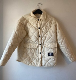 Abrigo Chaqueta Calvin Klein Utility Polarquilt Acolchado Amarillo Niña Edad 8 Años”