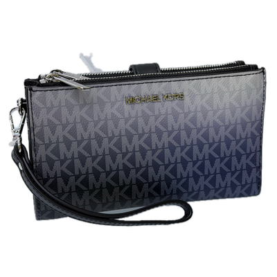 Michael Kors Jet Set Travel Double Zip Wristlet Wallet MK
