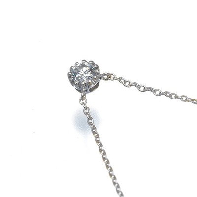 Star Jewelry Necklace Diamond 0.12ct One K18WG