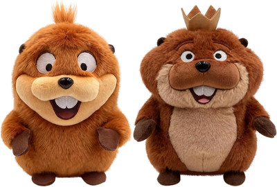 2Pcs Hoppers Plush Toys, Mabel & King George Plushs 7.9-Inch Stuffed Animals, Ho