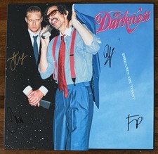 THE DARKNESS FULL BAND SIGNED DREAMS ON TOAST VINYL LP BECKETT BAS COA AUTOGRAPH