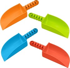 4 Pack Beach Shovels 8 Inch Heavy Duty Plastic Sand Shovel Kids Great Planting