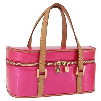 LOUIS VUITTON Vernis Sullivan Horizontal PM Bag Fuchsia Pink M91269 Auth 165997V