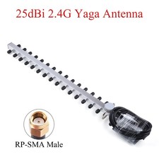 2.4G 25dBi Yagi Antenna Wireless 2400-2500MHz Outdoor RP-SMA Male For Router