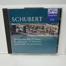 Schubert Symphonies Nos. 4 8 9 CD 1995 Remastered Classical Seraphim EMI