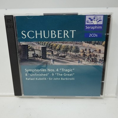 Schubert Symphonies Nos. 4 8 9 CD 1995 Remastered Classical Seraphim EMI