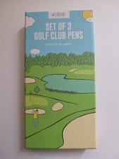 Mini Golf Club Pens: Putter, Wood and Iron Pen Set