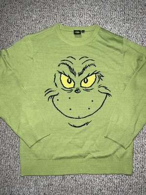 The Grinch Dr Seuss Christmas Holiday Sweater (Green) Youth XXL
