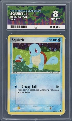 Squirtle 82/112 ACE graded card