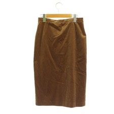 Max Mara Studio Brown Cotton Velor Tight Skirt Size 40 Excellent Condition