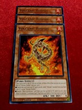 Yu-Gi-Oh! (x3) - Volcanic Rimfire - LD10-EN020 - Rare - 1st Edition - Unplayed