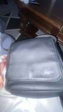 Lacoste Black Messenger Bag for Men with Zip Closure and Inner Pockets