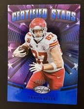 2025 Panini Certified #CST-TKE Travis Kelce Certified Stars Mirror Blue #/50