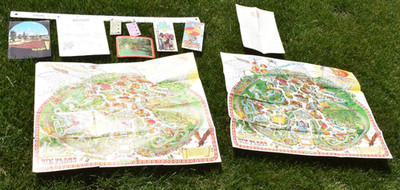 Six Flags Over Mid-America 1978 1979 Maps Willy Wonka's Candy Magic Show