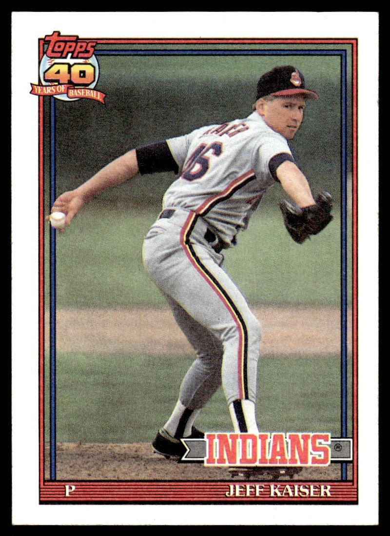 1991 Topps Jeff Kaiser Cleveland Indians #576 13906