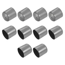 10pcs Rubber End Caps 40mm(1 9/16") ID Round Screw Thread Protectors Dark Grey
