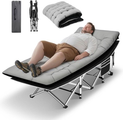 Camping Cot Portable Camping Cot for Adult 28'' Wide Sleeping Cot Max Load