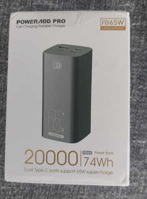 Powerbank PD 100W 20000mAh USB C Externer Akku Schnellladung Tragbares Ladegerät