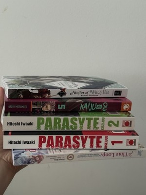Manga Kaiju No8 ,Parasyte ,Atelier Of Witch Hat, 7th Time Loop, Berserk,Planetes