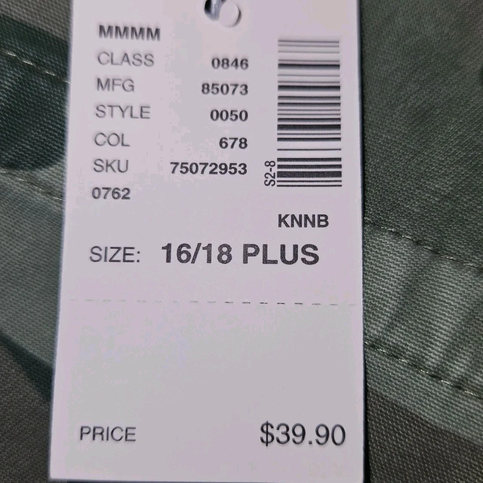 Jaqueta Justice Meninas Tamanho 16/18 Plus Camuflagem Verde Borboleta Estrela Patches Bolsos - Imagem 4 de 4