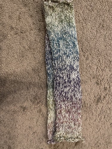 Handmade Multicolor Marled Knit Acrylic Women's Boot Cuffs Leg Warmers