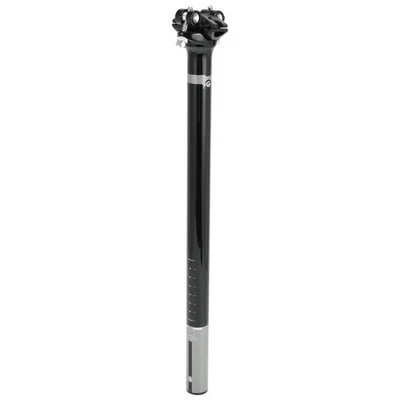 Tige Selle Vélo Durable Tige Selle Vélo Tube Selle Gris 27.2X400Mm Fibre Carbone - Photo 1/4