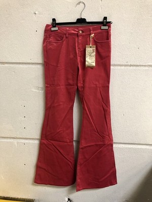 Mavi Damen Hose Amber Low-Rise, Bell Bottom Rot W27 L34