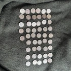 90% Silver Roosevelt SILVER Dimes - Roll of 50  Various MINTS/ Dates 1964-OLDER