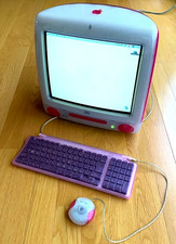 Apple iMac DV strawberry Vintage Cathode Ray Tube Retro PC WORKING Used
