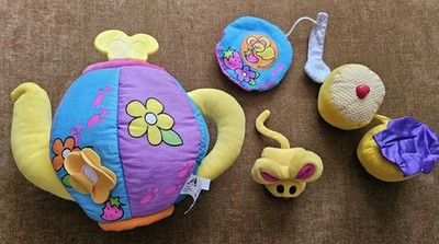 Early Learning Centre Vintage 1998 Teekanne Aktivität Plüschtier Set