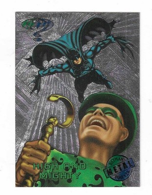 1995 Fleer Metal Batman Forever Silver Flasher High and Mighty Card #22