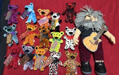 15 Liquid Blue Grateful Dead Plush Bear Lot w/ Jerry Garcia Doll