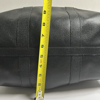 Vintage Renoma Paris Black Leather Small Boston Bag Zip Closure | eBay