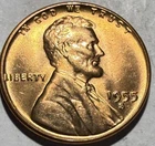1955 S Lincoln Wheat Cent/Penny Choice BU beauty T379
