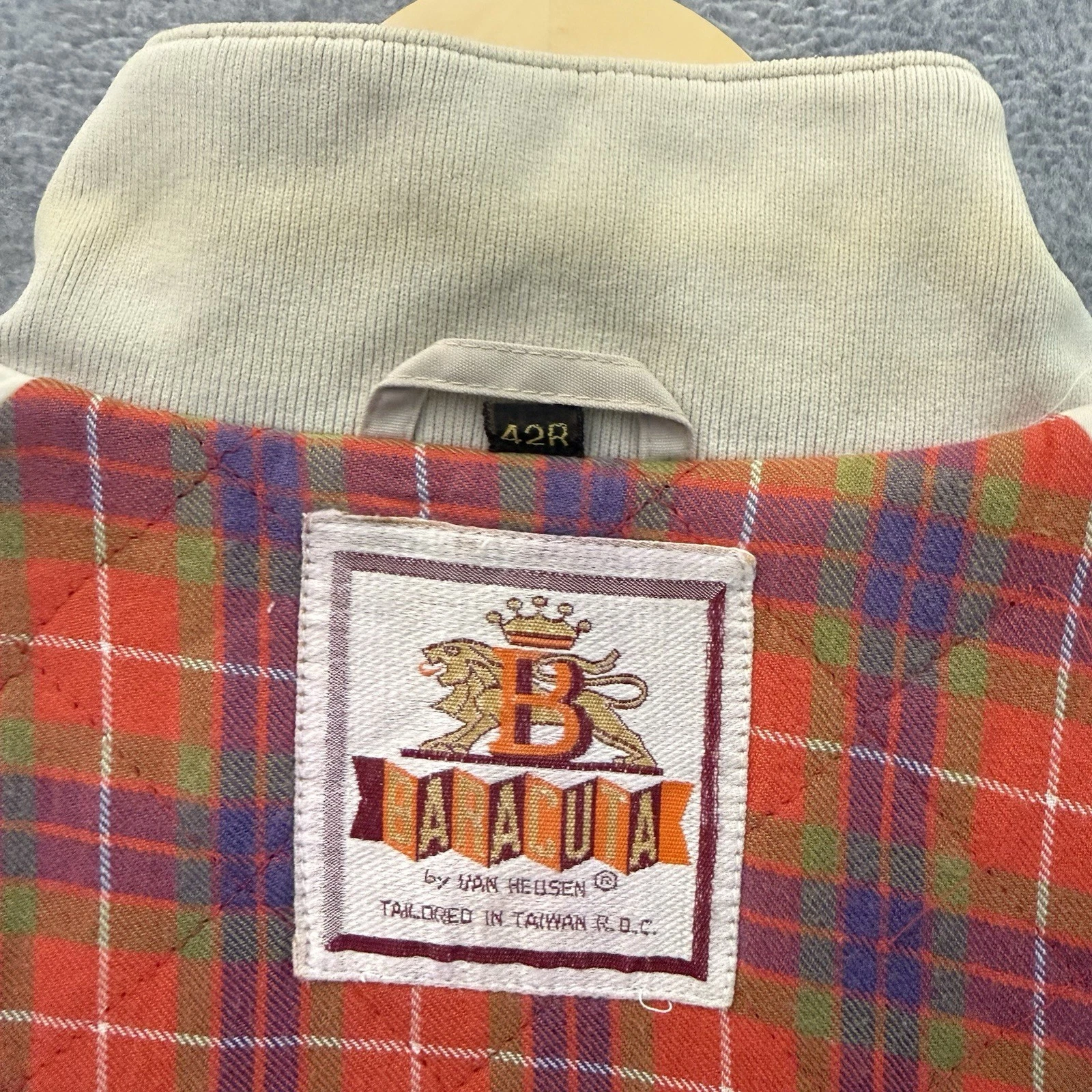 Vintage Baracuta Van Heusen G9 Harrington Jacket Tan Quilted Lined Mens 42R image 14