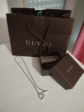 COLLANA GUCCI BOULE HEARTH POPCORN IN ARGENTO STERLING 925 