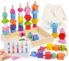 KidMigo Montessori Toys for 3 Year 6.53 x 8.7 x 1.37 inches, Multicoloured