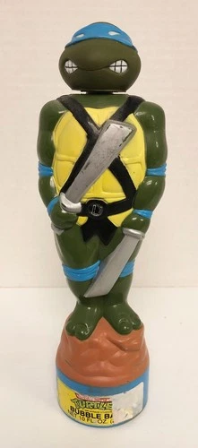 1990 LEONARDO Teenage Mutant Ninja Turtles Bubble Bath Soaky Figure Vintage K9