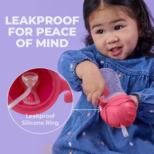 Lansinoh Weighted Straw Sippy Cup Babies 6 Months 2 Pack Leak Proof BPA Free 8