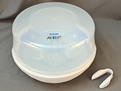 Philips AVENT Microwave Steam Sterilizer for Baby Bottles / Pacifiers with Tongs