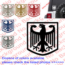 GERMAN EAGLE FLAG Vinyl Die Cut Decal for Europe Car Window BMW Benz AM002